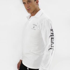Men's Legend LS White Polo