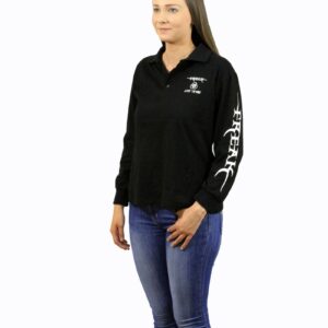Ladies Legend LS Polo Black