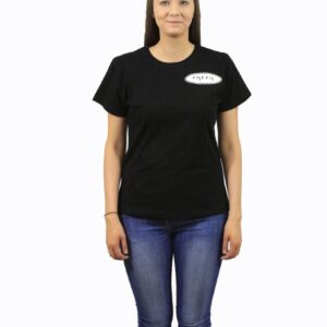 Ladies Badge Black Tee